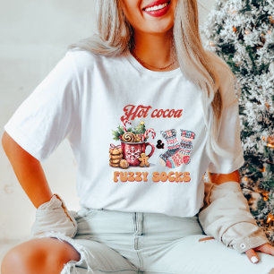 Hot Cocoa Fuzzy Socks T-Shirt