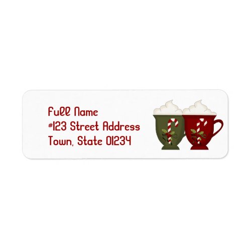 Hot Cocoa Mailing Labels