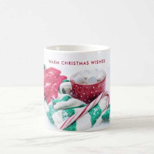 Hot Cocoa Marshmallows  Candy Cane Christmas Coffee Mug