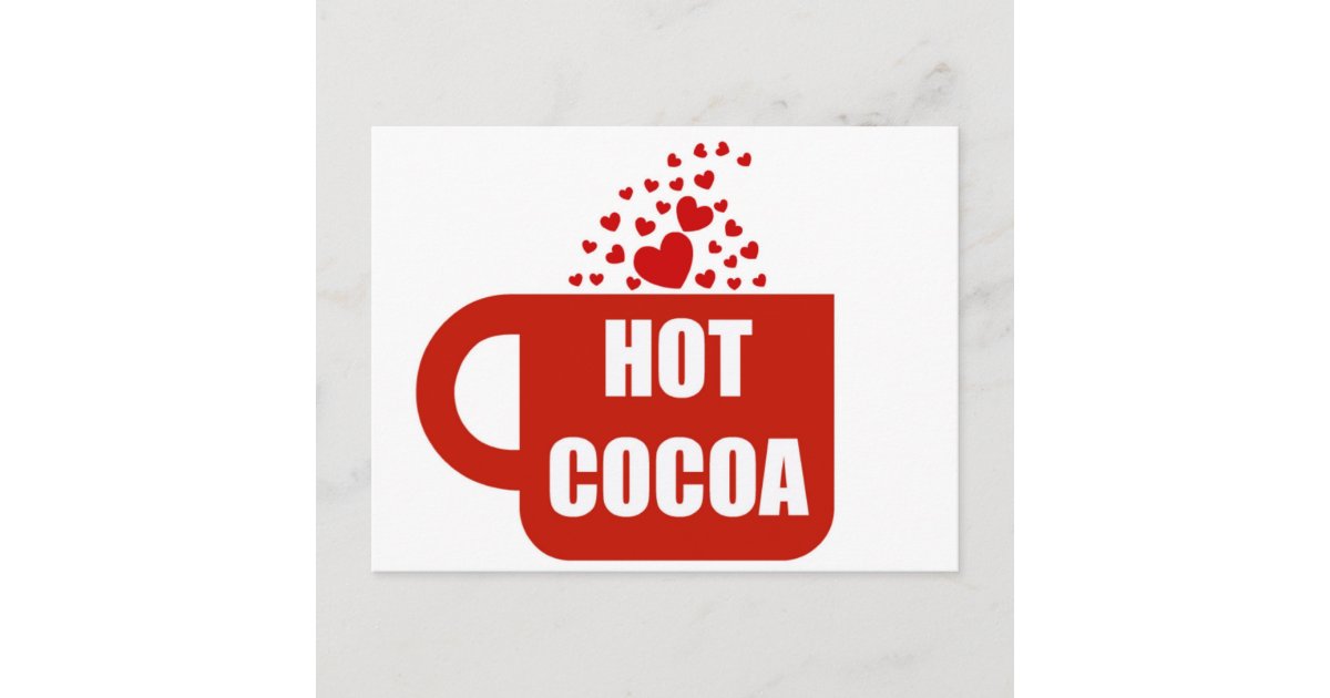 Hot Cocoa Mug Love Postcard Zazzle 7068