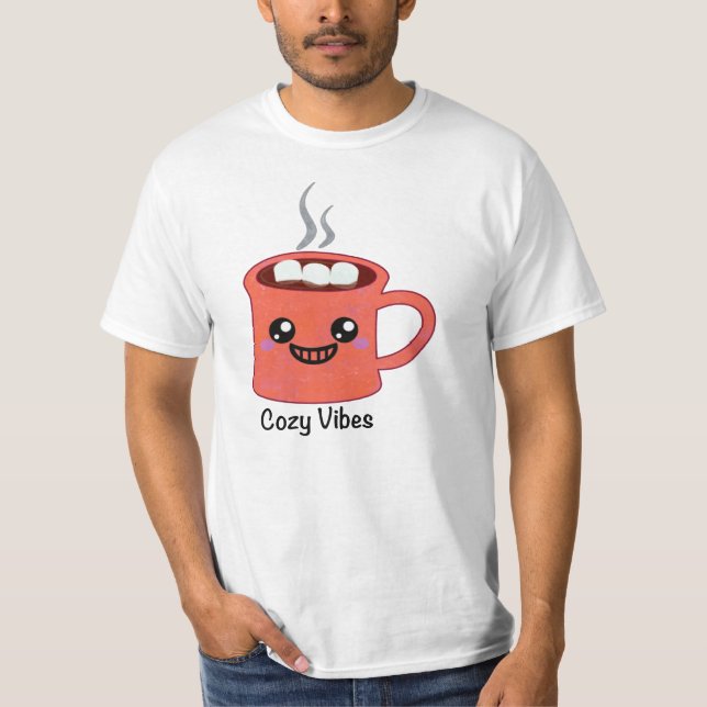 Hot Cocoa Mug with Marshmallow T-Shirt (Front)