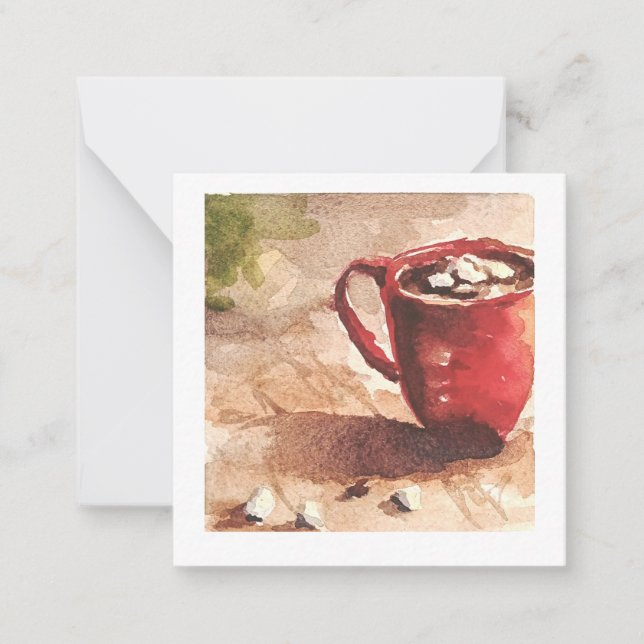 Hot Cocoa note card (Front)
