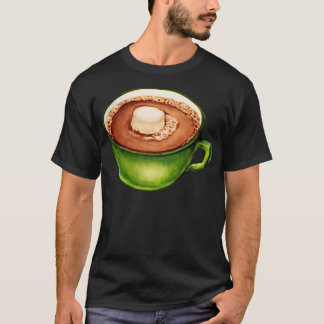 Hot Cocoa Pattern - Red T-Shirt