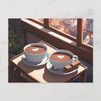 Hot cocoa, Postcrossing Postcard