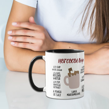 Hot Cocoa Recipe Mug by SandCreekVentures at Zazzle