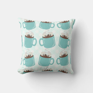 Hot Cocoa Time Throw Pillow