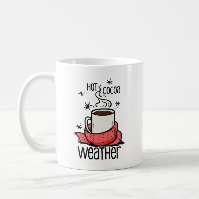 Hot Cocoa Weather Coffee Mug (Left)