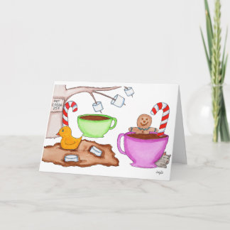Hot Cocoa Winter Christmas Holiday Card