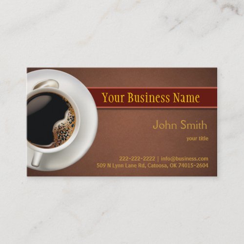 Hot Coffee Business Card