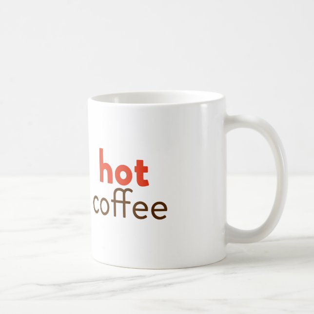 Hot Coffee Coffee Mug (Right)