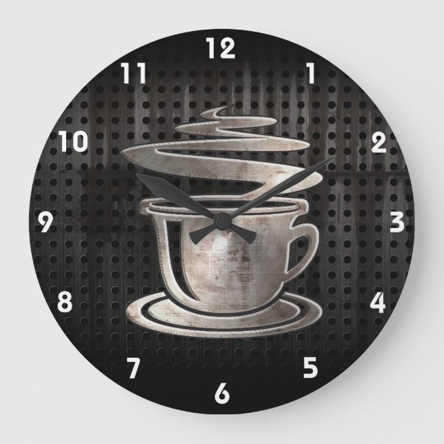 Hot Coffee; Cool Large Clock (Front)