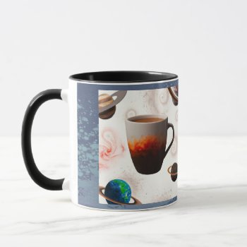 Hot Coffee In Outer Space Mug by busycrowstudio at Zazzle
