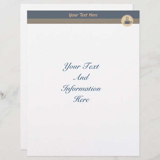 Hot Coffee Letterhead (Front/Back)