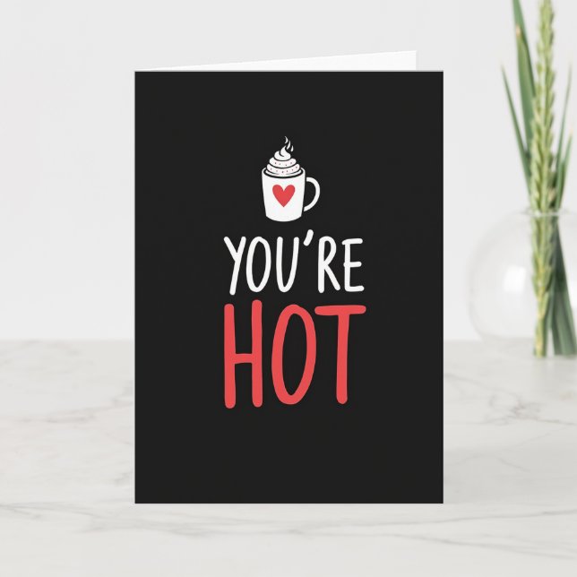 Hot Coffee Minimalist Card (Front)