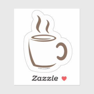Hot Coffee Minimalist Sticker