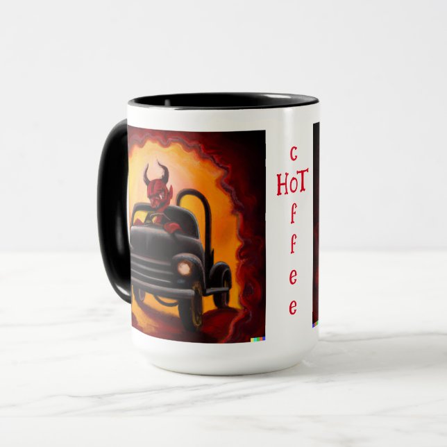 hot coffee mug  (Front Left)