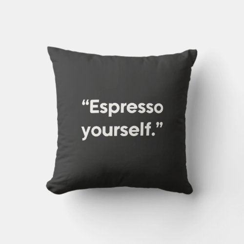 Hot Coffee Statement Throw Pillow