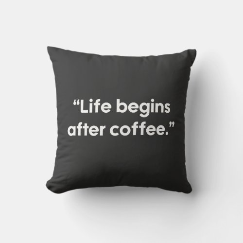 Hot Coffee Statement Throw Pillow