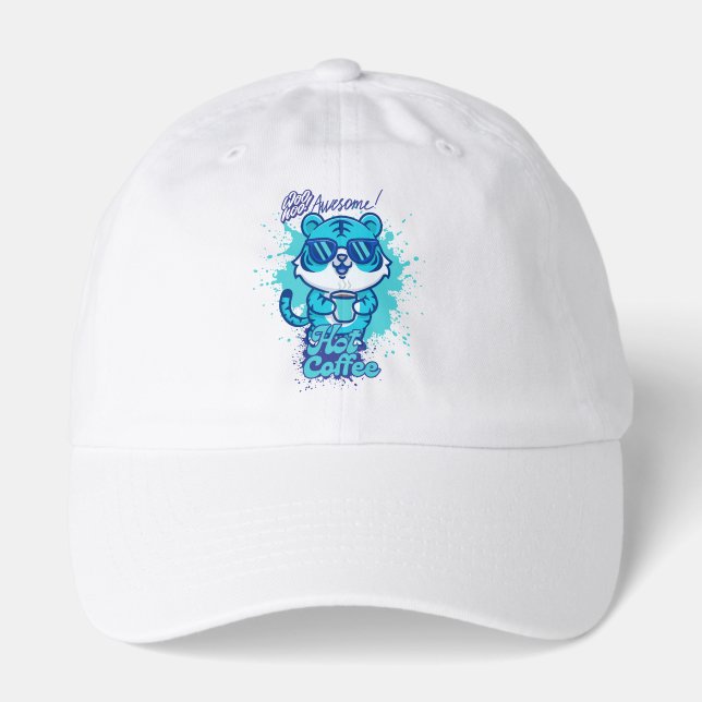 Hot Coffee Trending Design Hat (Front)