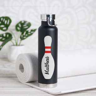 Hot & cold water bottle for bowling enthusiast