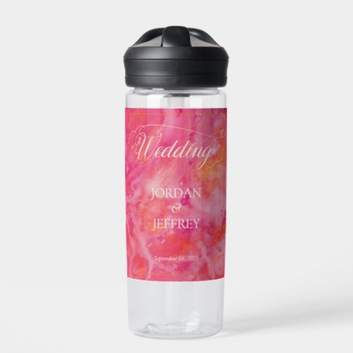 Hot Color Romantic Wedding Water Bottle