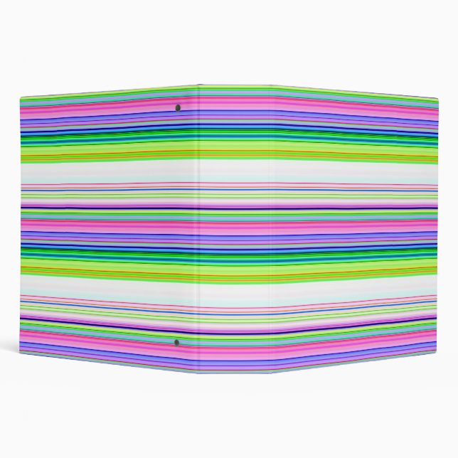 Hot colorful neon stripes 3 ring binder (Background)