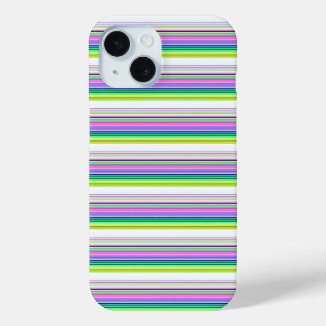 Hot colorful neon stripes Case-Mate iPhone case (Back)