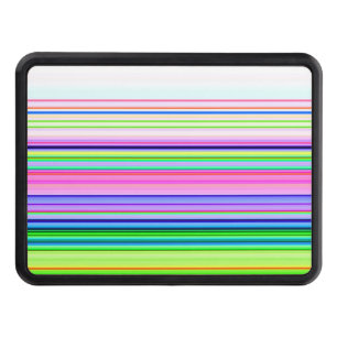 Hot colorful neon stripes hitch cover