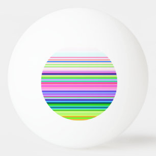 Hot colorful neon stripes ping pong ball