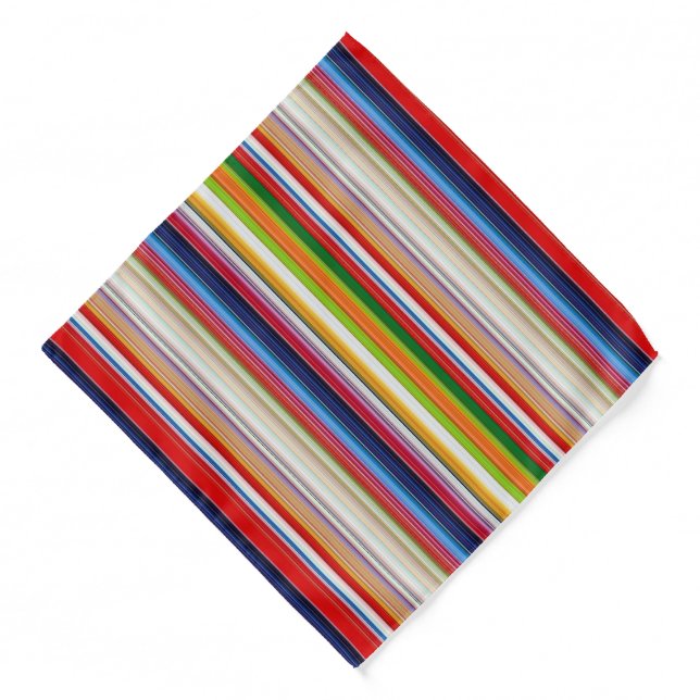 Hot colorful stripes bandana (Front)