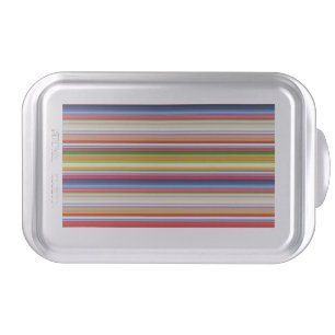 Hot colorful stripes cake pan