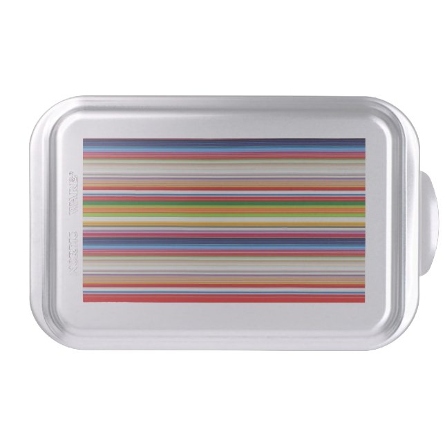 Hot colorful stripes cake pan (Front)