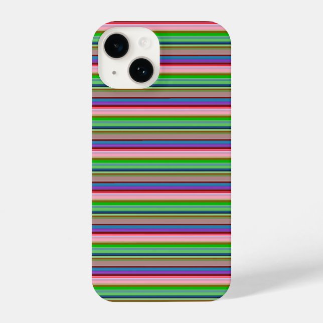Hot colorful stripes iPhone case (Back)