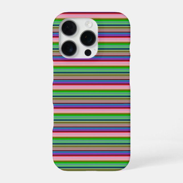 Hot colorful stripes iPhone case (Back)