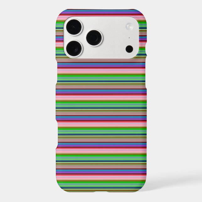Hot colorful stripes iPhone case (Back)