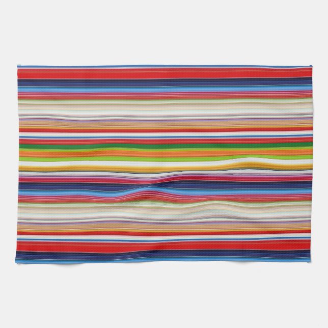 Hot colorful stripes kitchen towel (Horizontal)