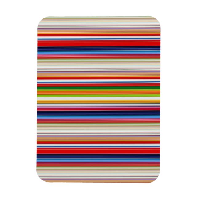 Hot colorful stripes magnet (Vertical)