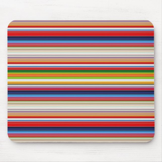 Hot colorful stripes mouse pad (Front)