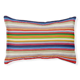 Hot colorful stripes pet bed