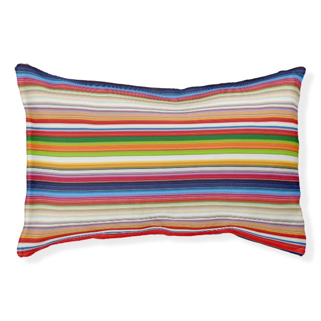 Hot colorful stripes pet bed (Front)