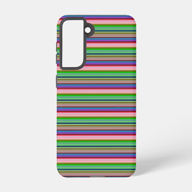 Hot colorful stripes samsung galaxy case (Back)