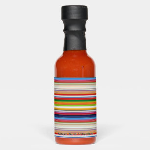 Hot colorful stripes sauces