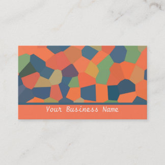 Hot Colors Abstract Business Card