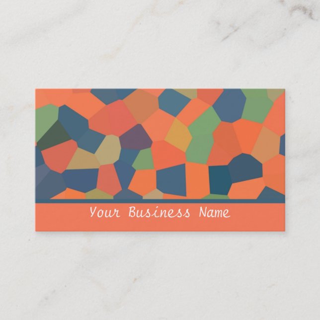 Hot Colors Abstract  Business Card (Front)