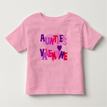 Hot Colors Heart Auntie's Valentine Toddler T-shirt by valentines_store at Zazzle