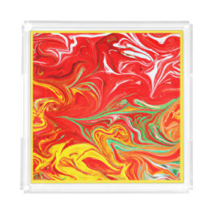 Hot Colors Patterns Art. Buy Now Acrylic Tray