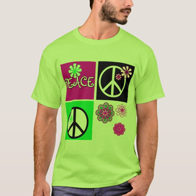 Hot Colors Peace T-shirts and Gifts (Front)