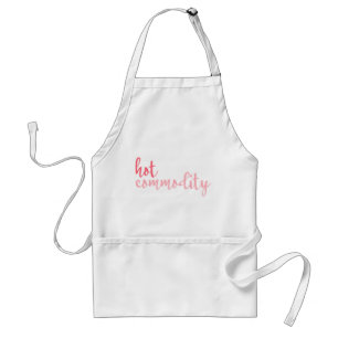 Hot Commodity Pretty Girly Script Adult Apron