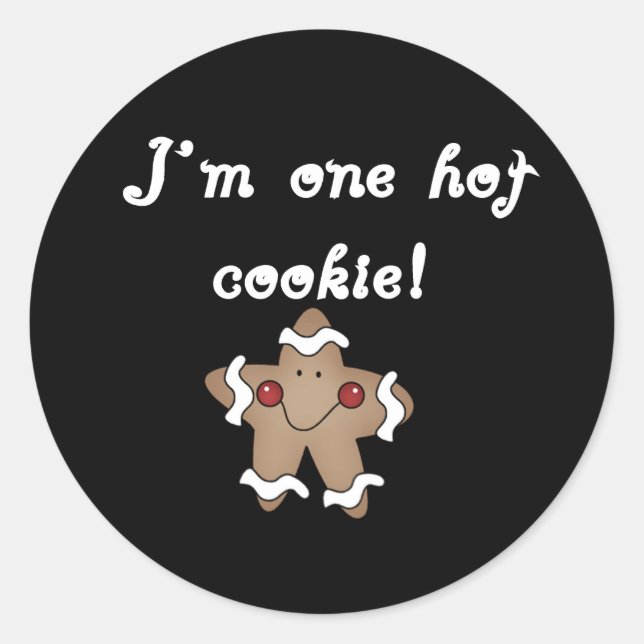 Hot Cookie Classic Round Sticker (Front)