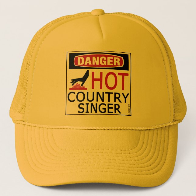 Hot Country Singer Trucker Hat (Front)